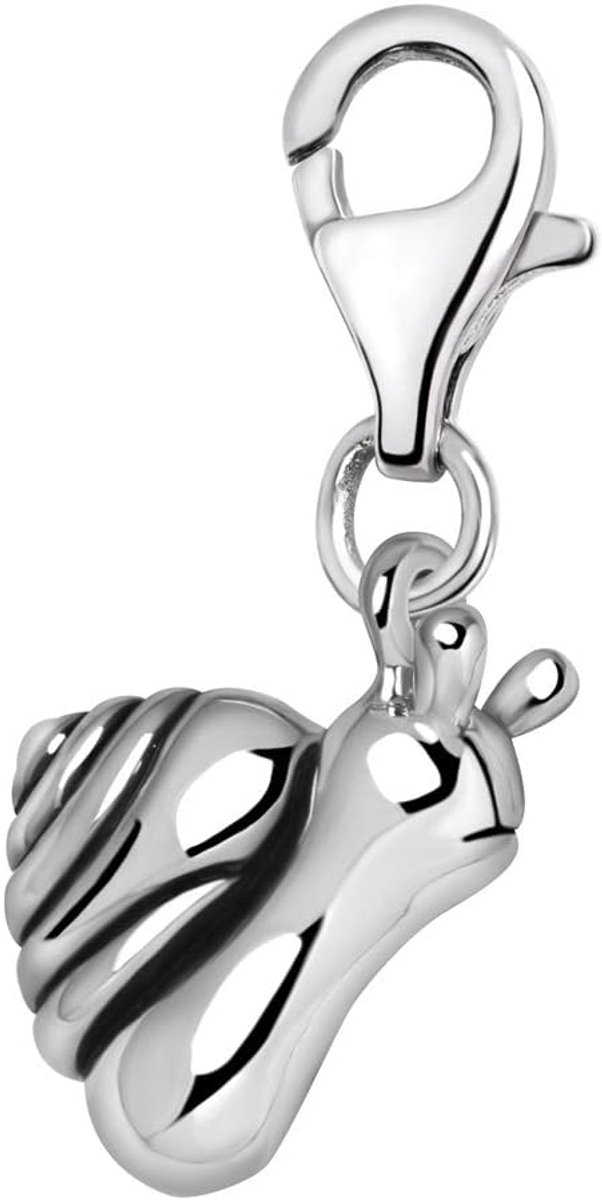 Dames Charm Bedel Verzilverd 3D Slak Hanger voor Armbanden en Accessoires