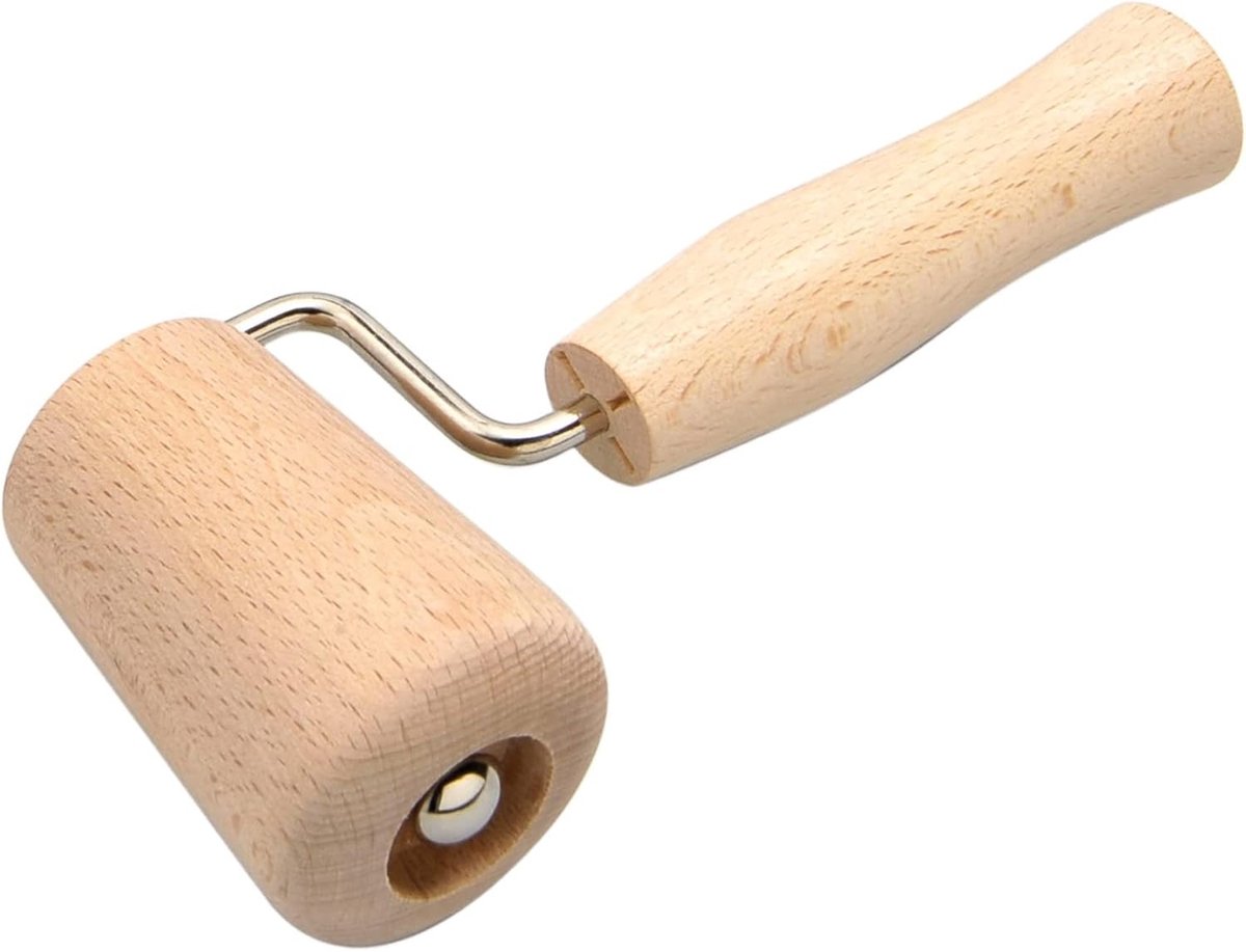 EP-48/P Houten Pizza/Deegroller, 3-inch, Bruin