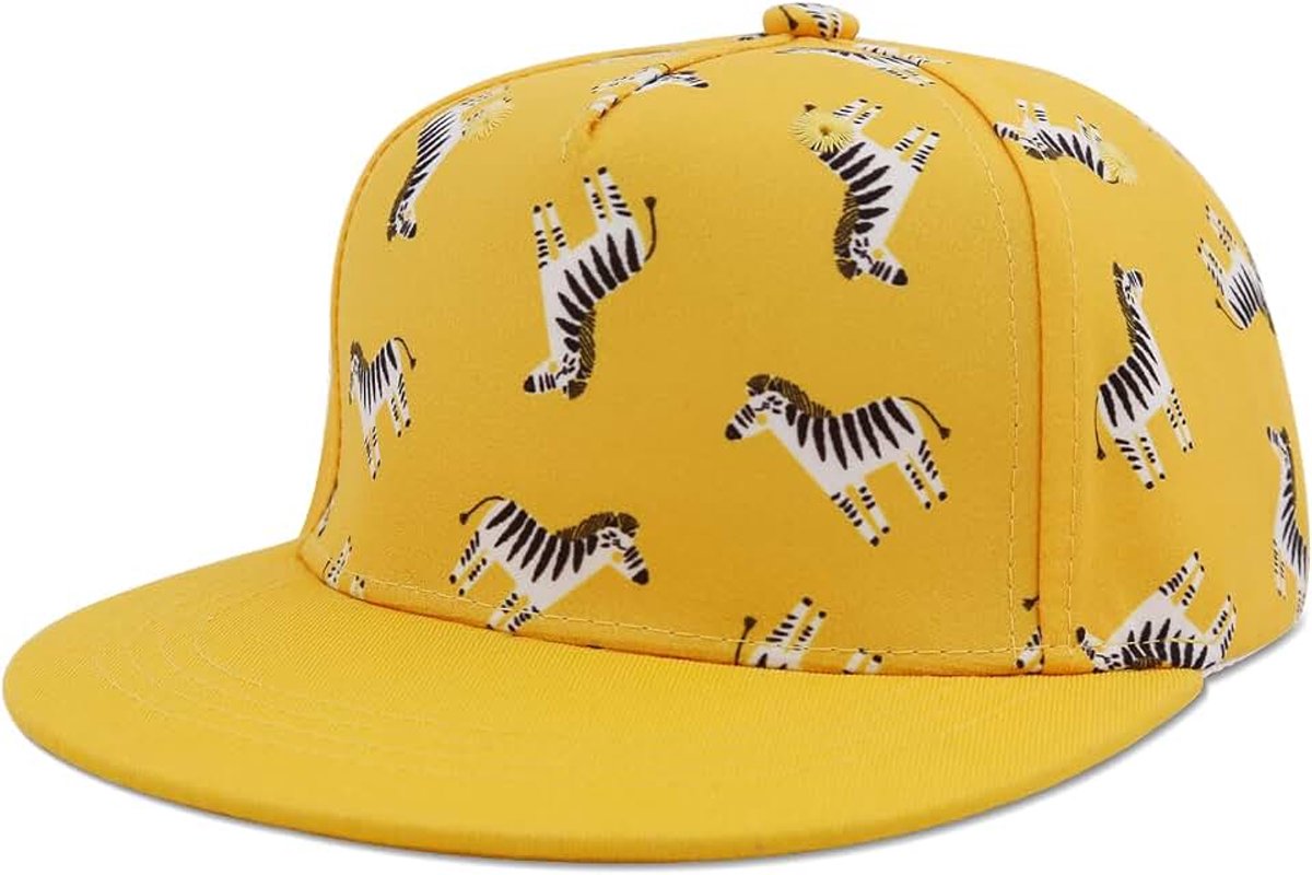 Honkbalpet voor kinderen, meisjes, jongens, pet, pet, baseballpet met platte rand, voor kinderen, jongens, sporthoed met cartoon-patroon, meisjes