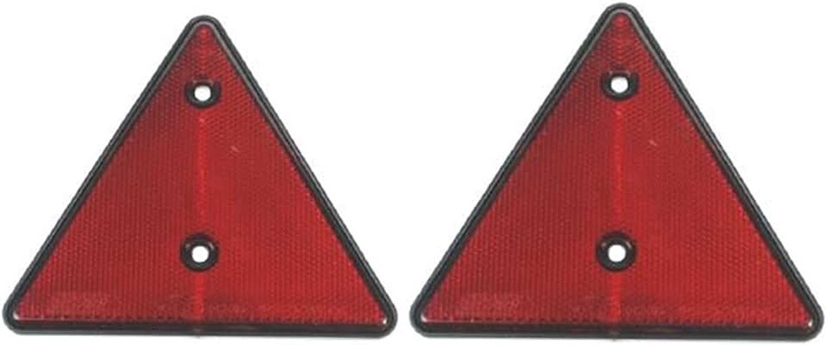 Mart Driehoekige reflectoren voor caravans/aanhangers, LMX1660, rood, 2 stuks