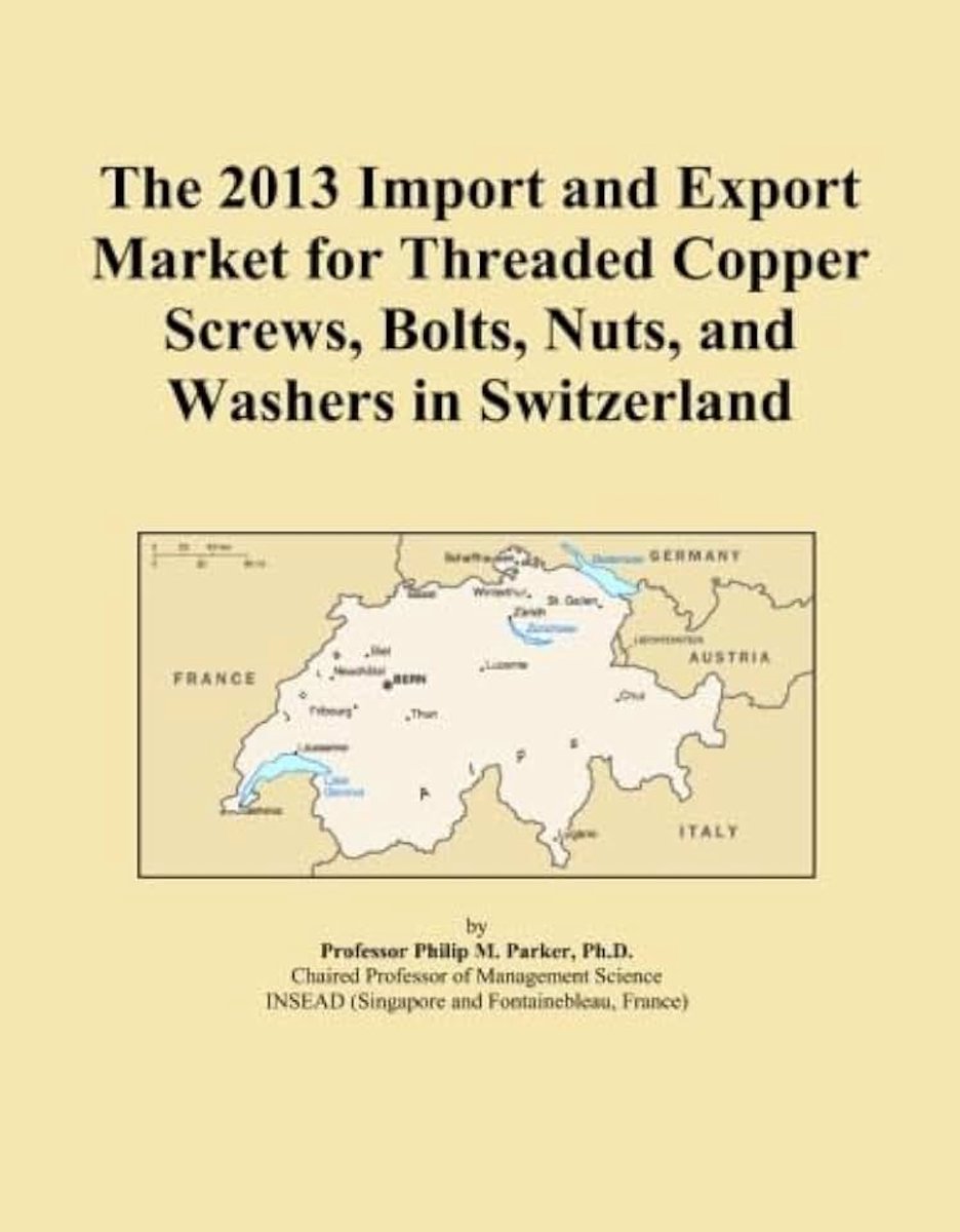 Threaded Copper Screws, Bolts, Nuts, and Washers in Switzerland