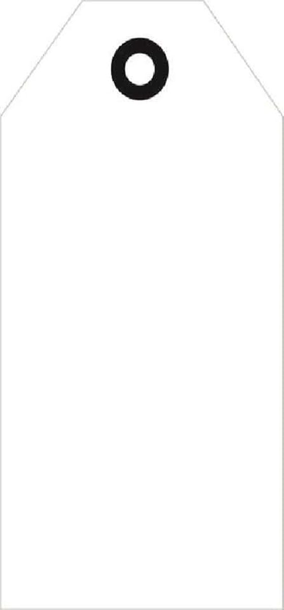 Bloemenkaartje - Cadeaukaartje - Label - Wenskaartje - Wit - Blanco - 20 Stuks - Met Boorgaatje