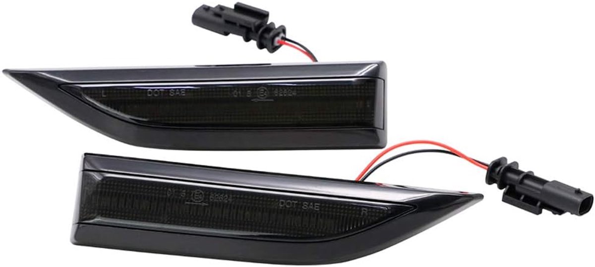LED Zijknipperlichten passend voor Volkswagen Transporter T6 2015- - Rookgrijs- incl. Dynamic Running Light