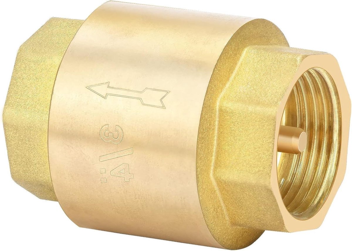 Terugslagklep 3/4 inch terugloopklep tussenklep terugslagklep universele messing hoge kwaliteit tuin regenton wasmachine vat
