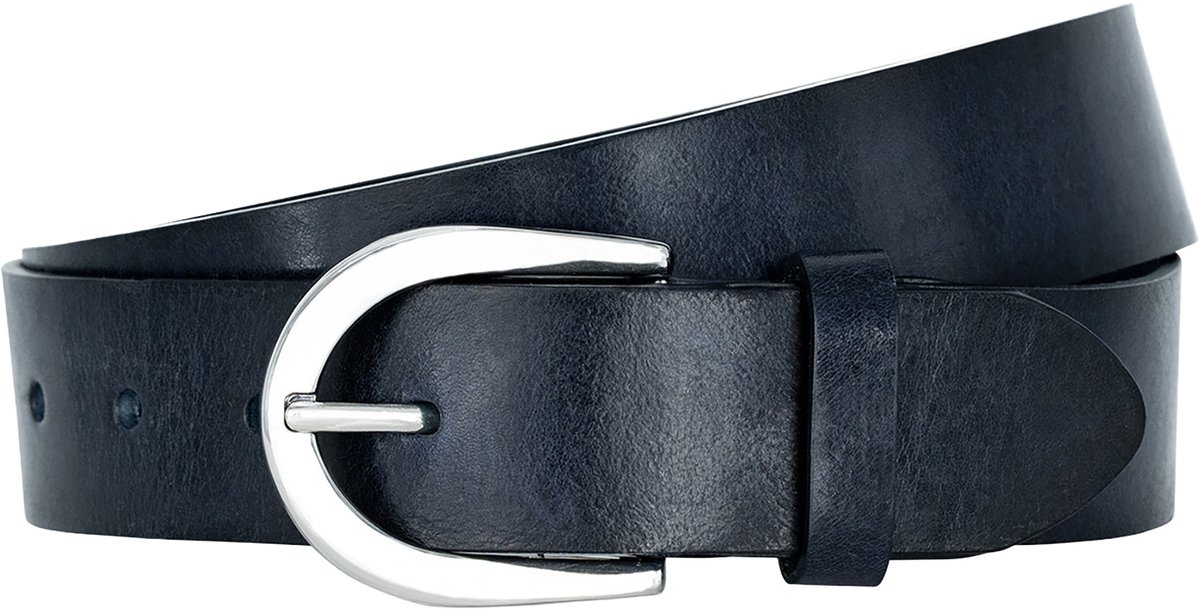 LINDENMANN dames leren riem - marine
