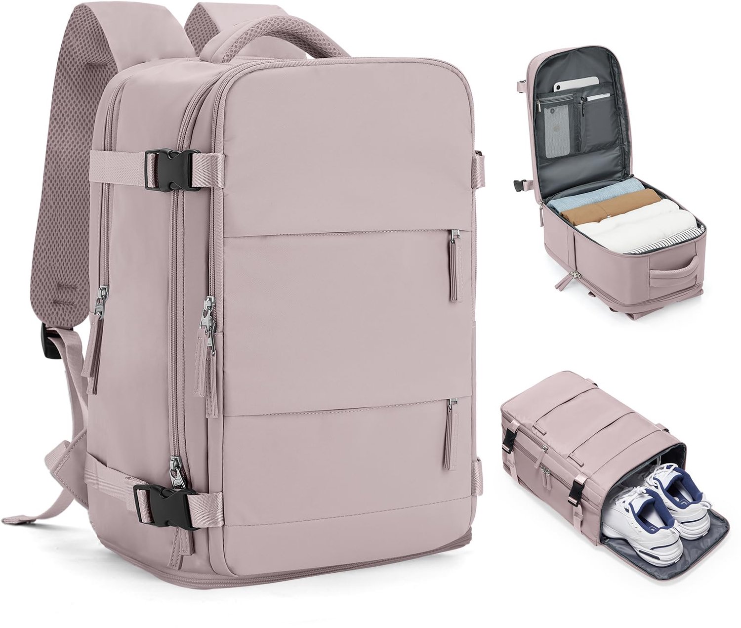 Reistas voor Ryanair - Handbagage met Schoencompartiment - Roze