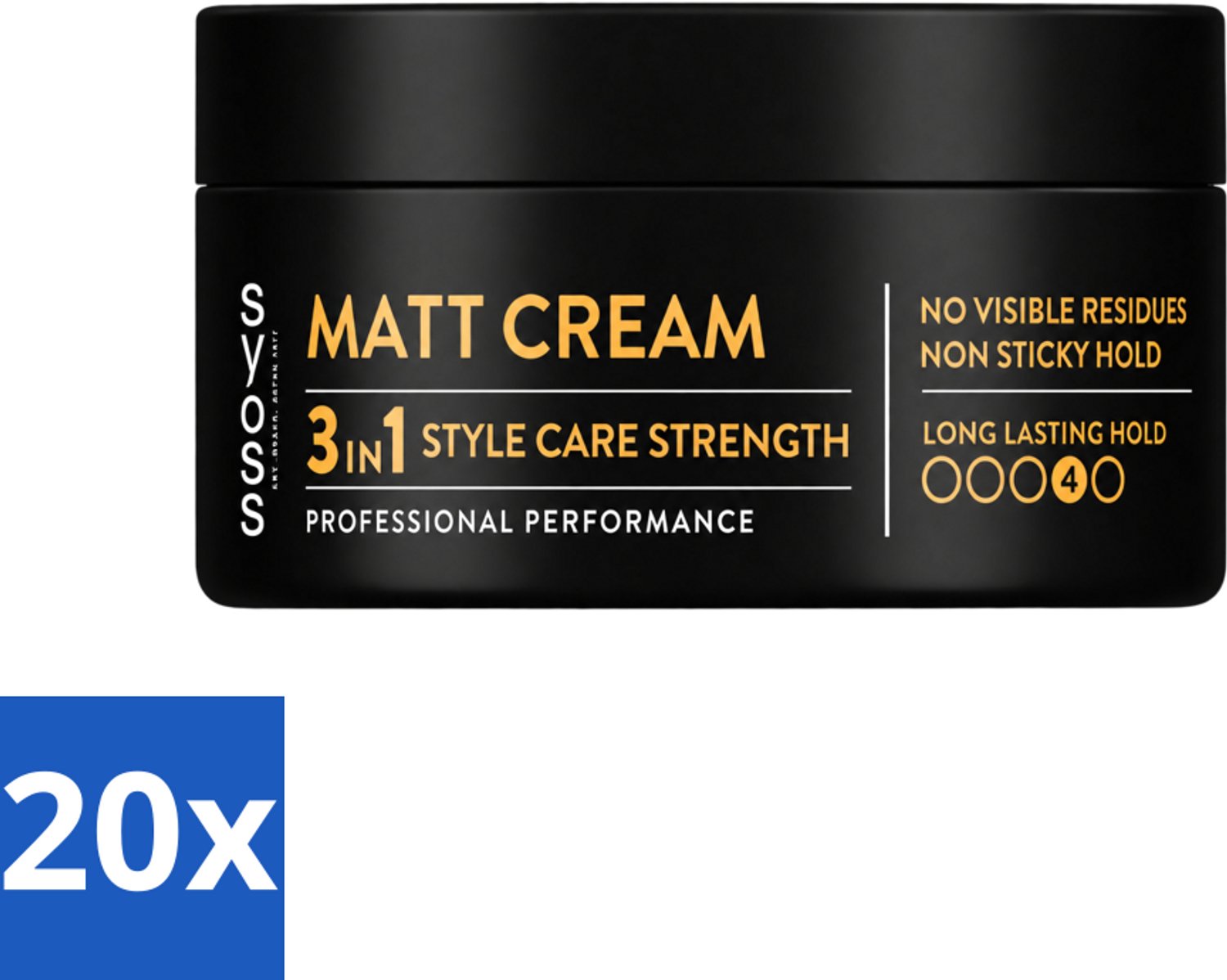 20 x SYOSS - Matt 3-in-1 Haarcrème 100 ml - Matterende Afwerking - 100ml - Voordeelverpakking - 20 stuks