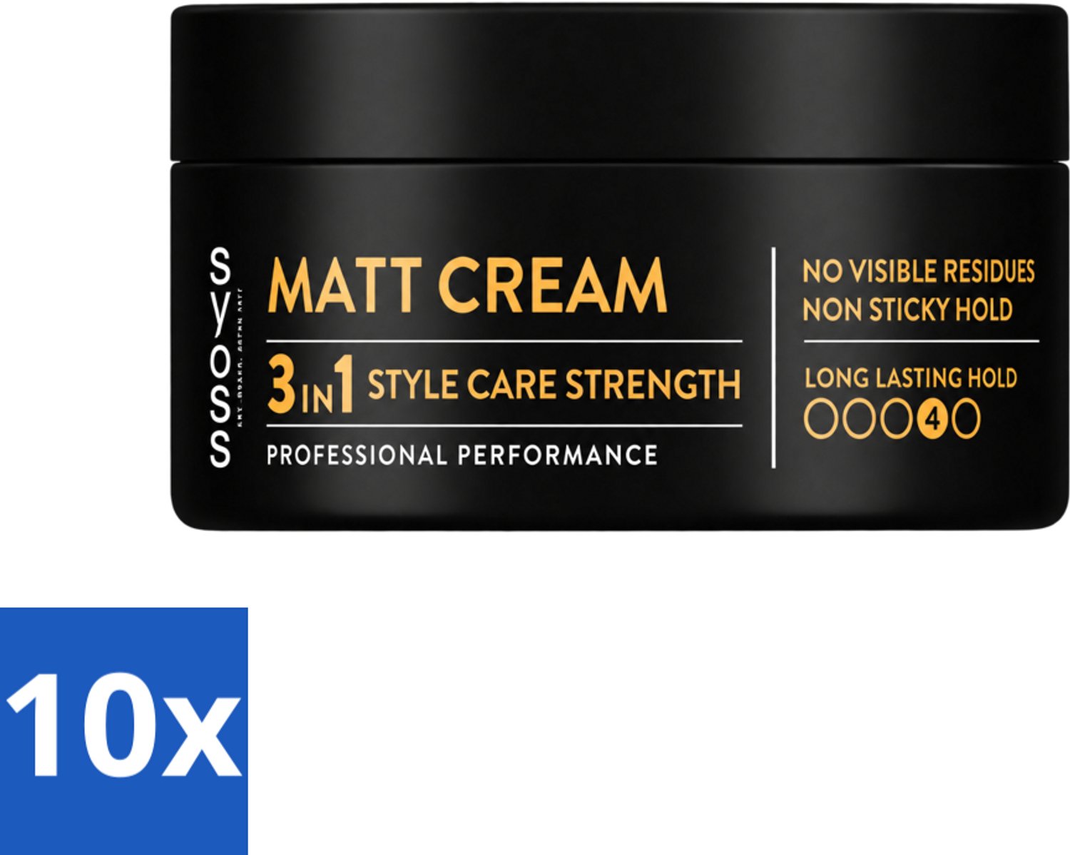 10 x SYOSS - Matt 3-in-1 Haarcrème 100 ml - Matterende Afwerking - 100ml - Voordeelverpakking - 10 stuks