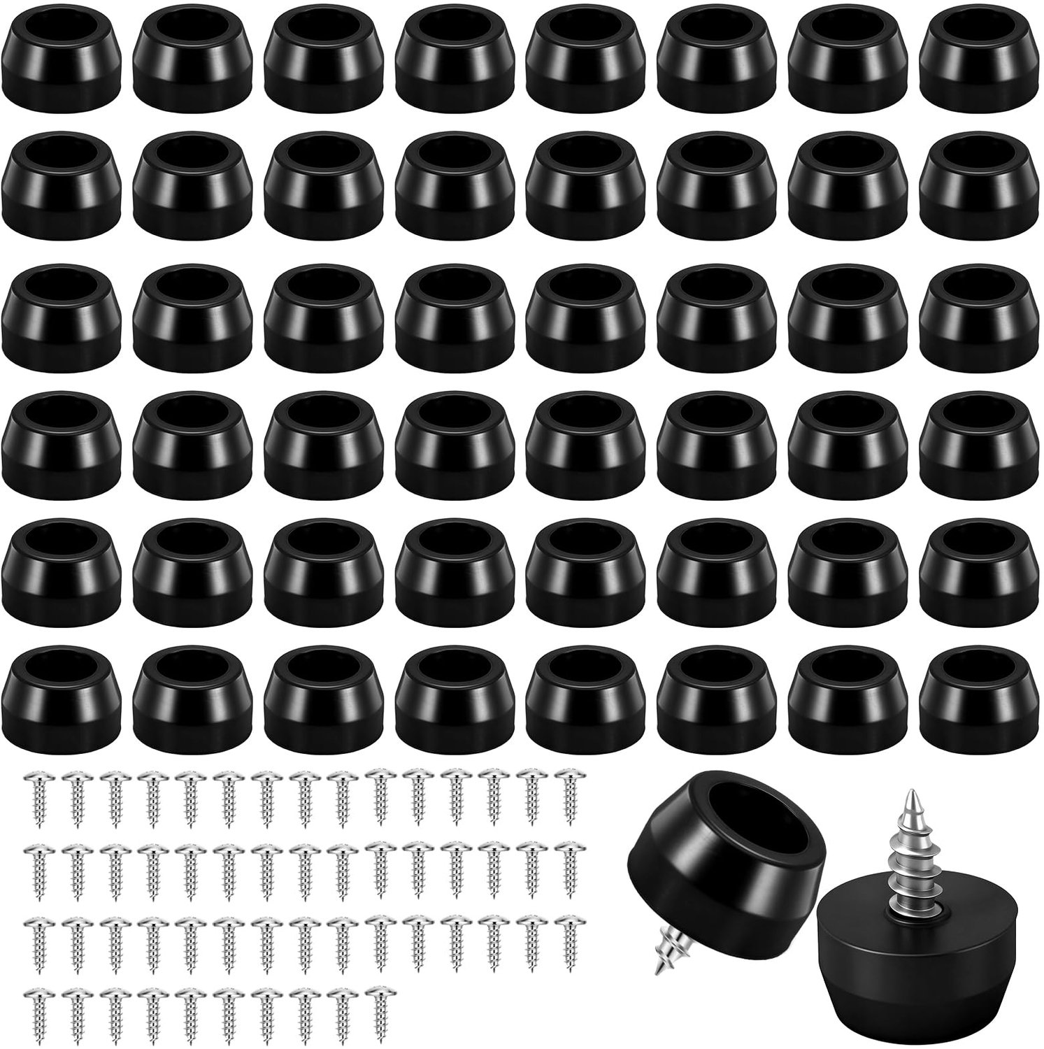 Set van 50 Antislip Rubberen Voetjes voor Meubels