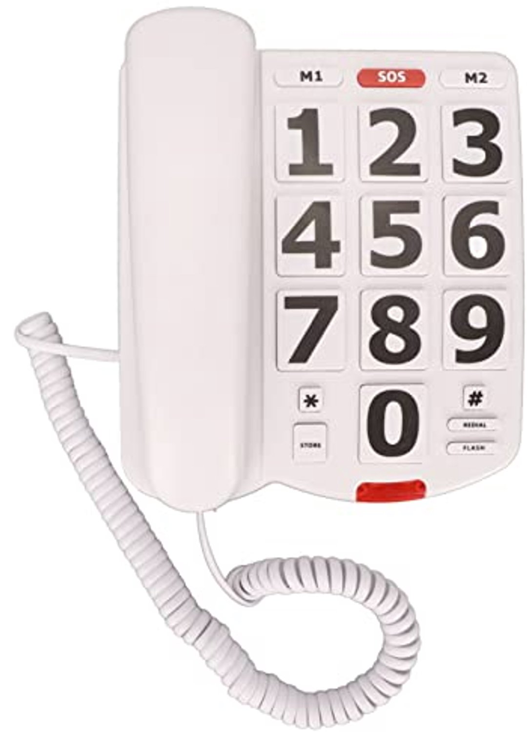 Vaste Telefoon met Grote Knoppen - Vaste Telefoon voor Senioren - Draadloze Telefoon - Versterkt Volume - Geschikt voor Slechtzienden/Slechthorenden - Huishoudtelefoon