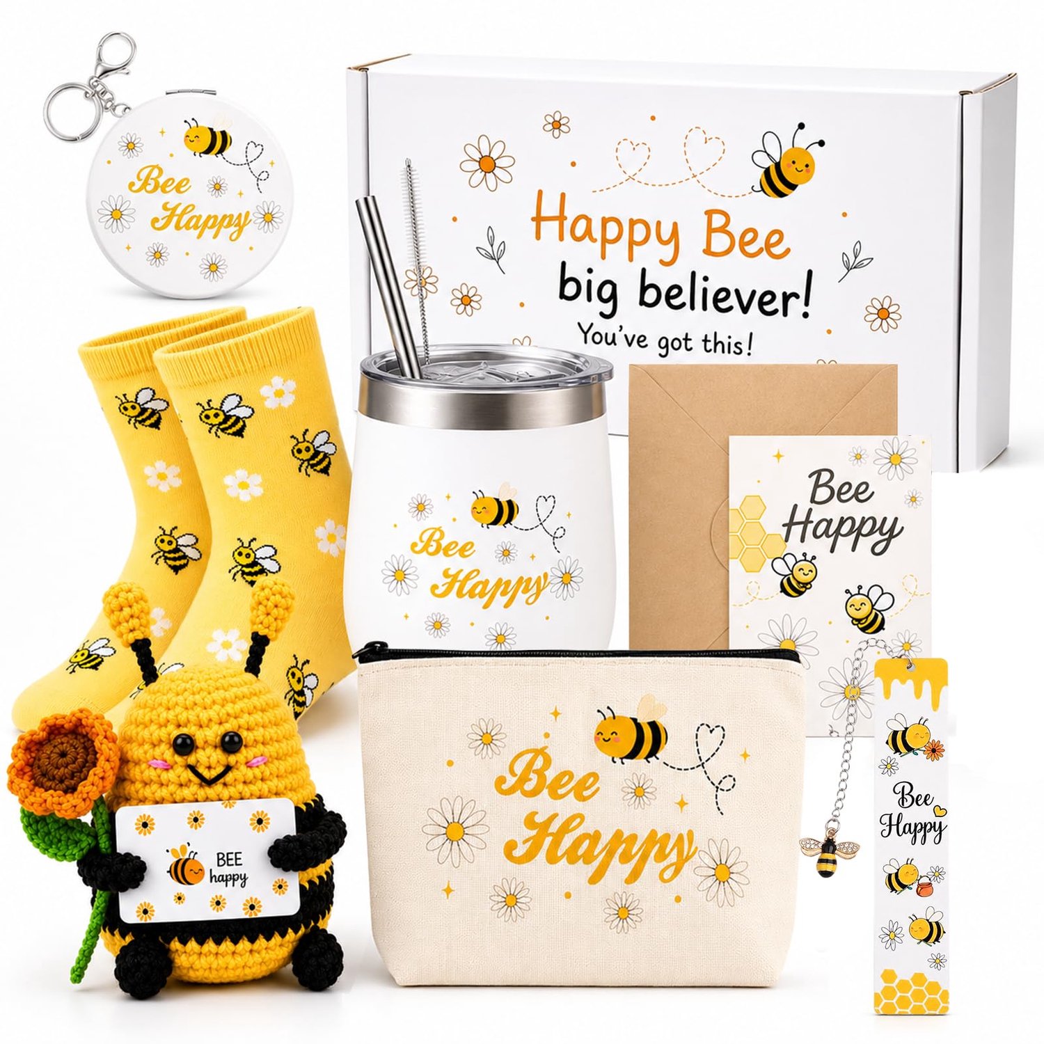 Bee Happy Geschenkdoos voor Dames met 9 Delige Set