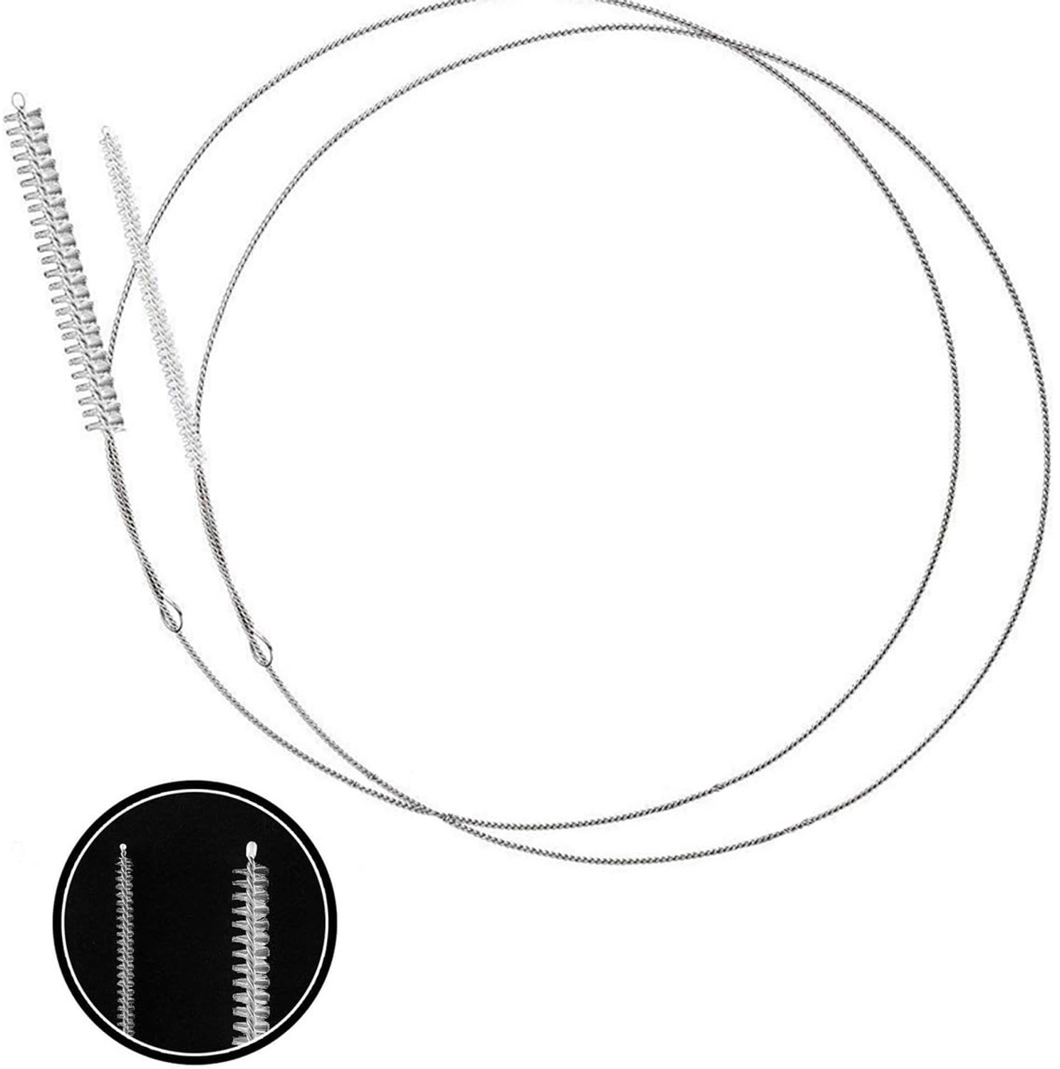 Set van 4 Extra Lange Reinigingsborstels - 1 Meter voor Slangen en Flessen