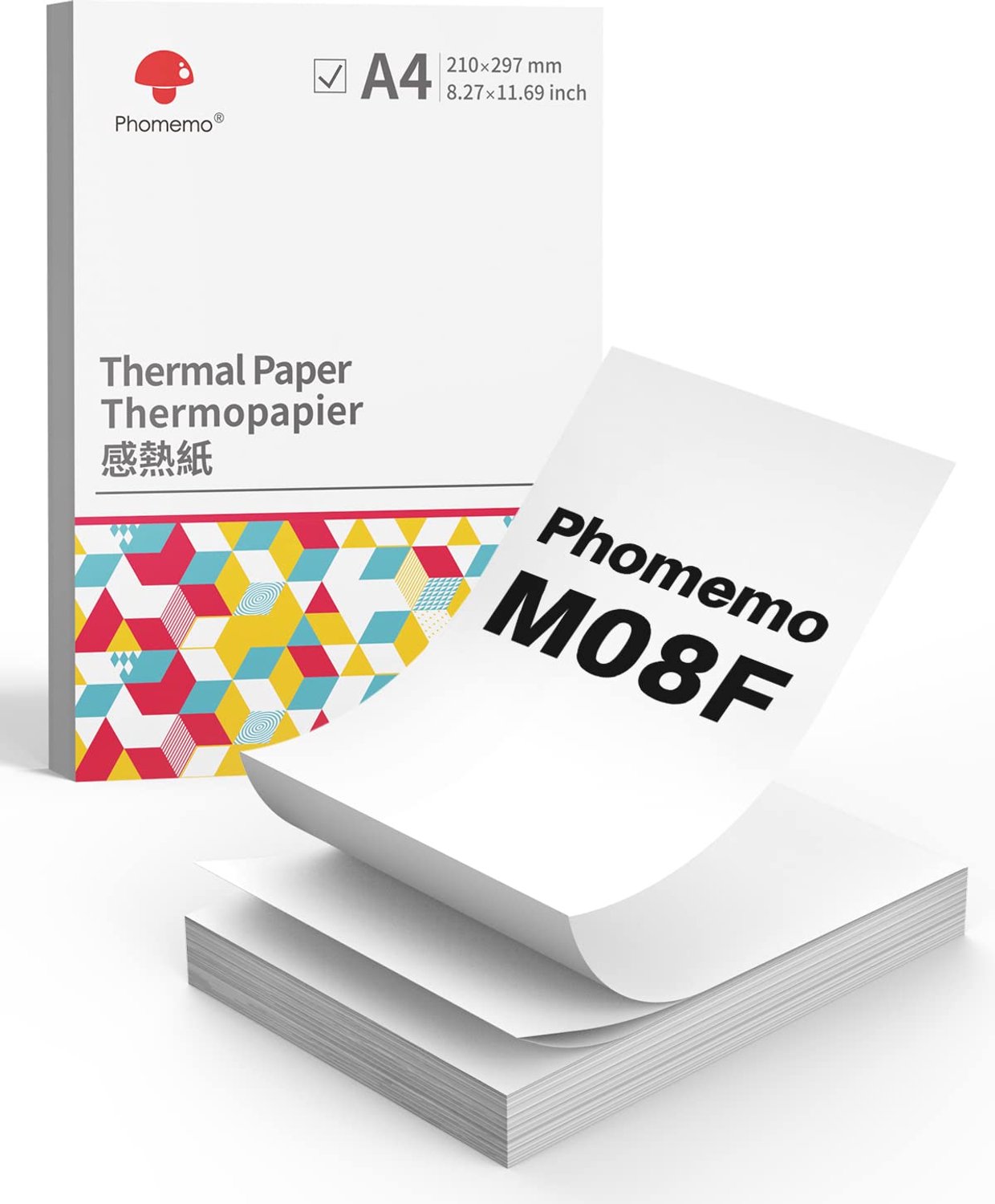 A4 Vouwbaar Thermisch Papier - Geschikt voor M08F Portable Printer - 200 Vellen