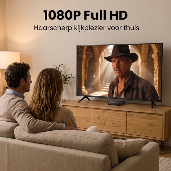 Sencision Mini DVD Speler met HDMI - Regiovrij - Full HD 1080P - CD en DVD Speler voor TV - USB & MicroSD - Incl. Afstandsbediening & Kabels - Zwart — afbeelding 4