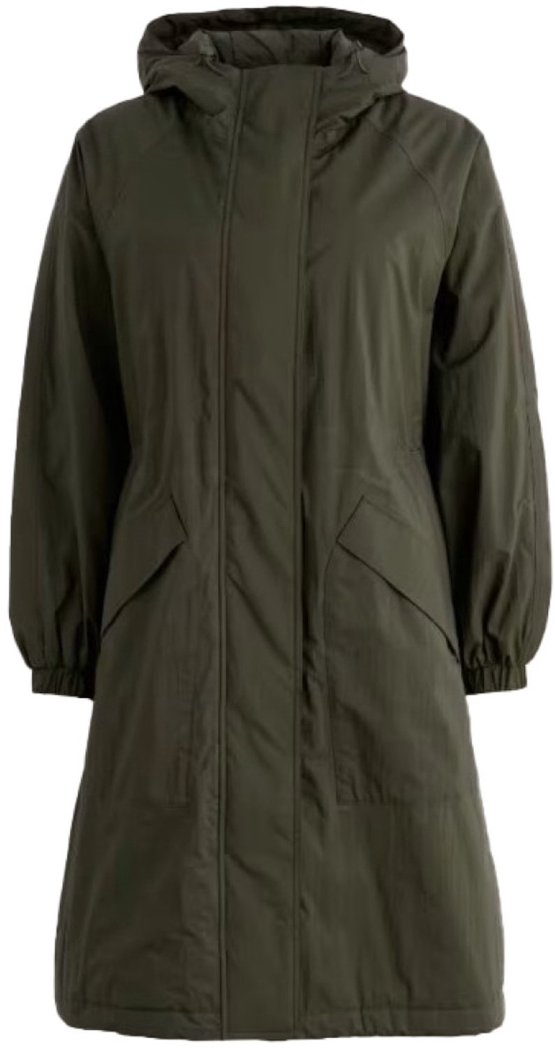 Donkergroene dames regenjas Path Maker Coat van Seasalt