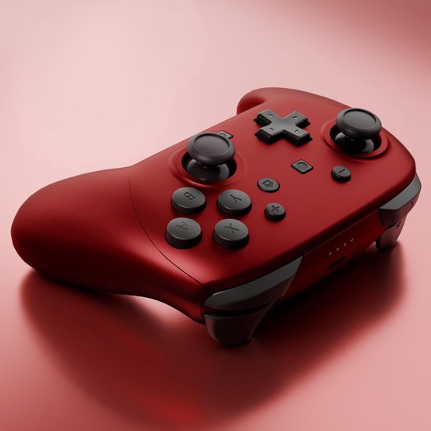 Behuizing voor Switch 2 Pro Controller, Voor- en Achtercover met Analoge Joystick en Vervangingsknoppen voor Controller- Cola Rood – foto 5