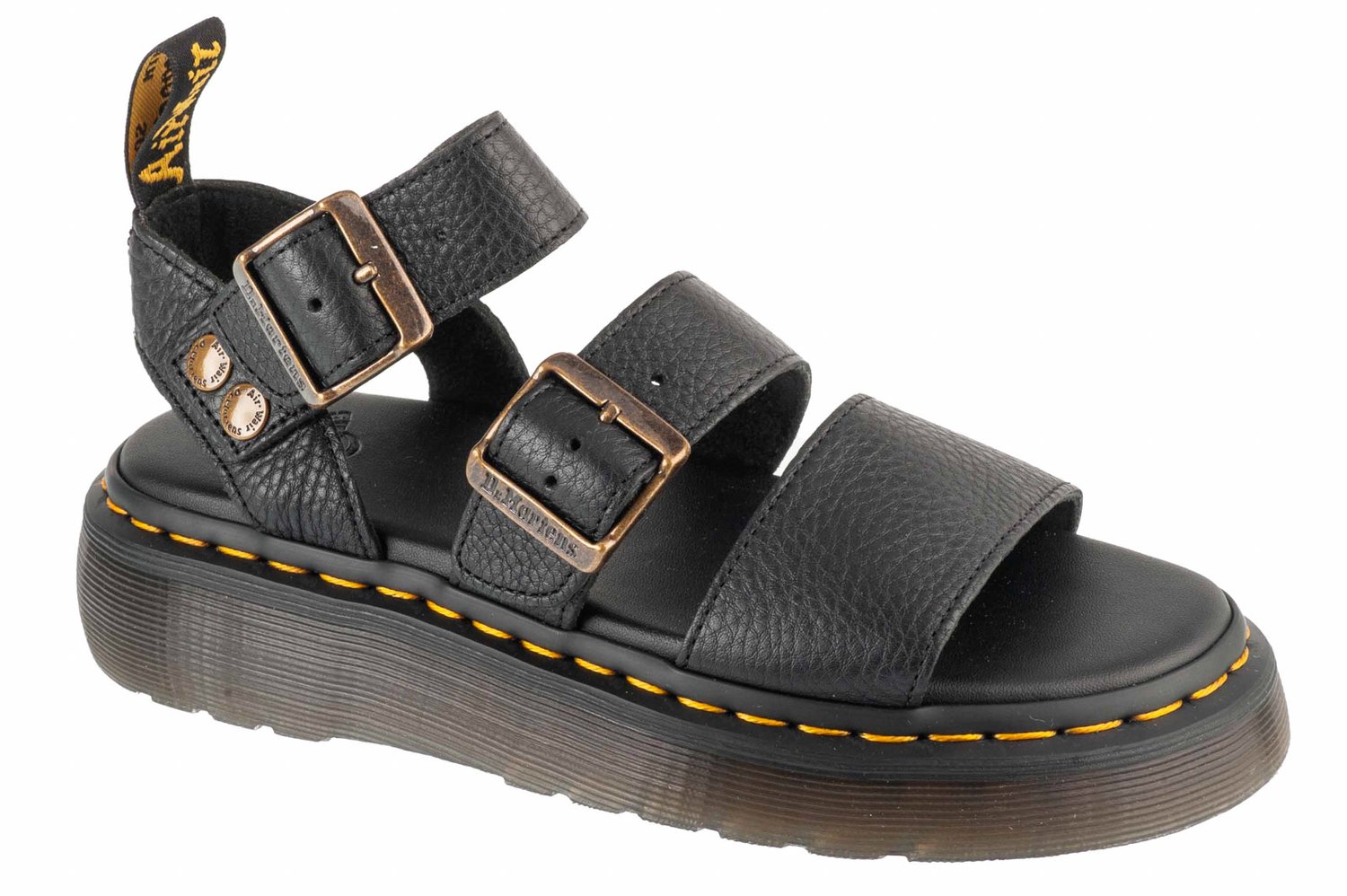 Dr. Martens Gryphon Quad Platform Vrouwen Sandalen Zwart