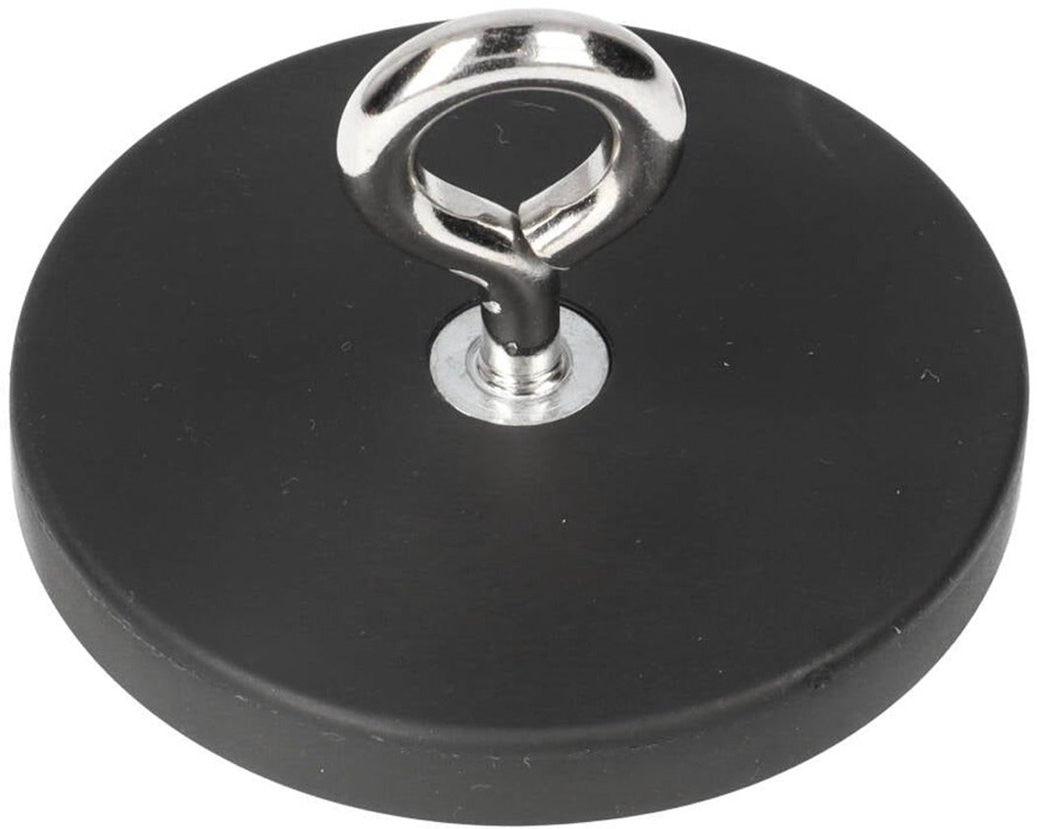 Neodymium Rubber Oogmagneet Ø66 mm N40 Stalen Pot