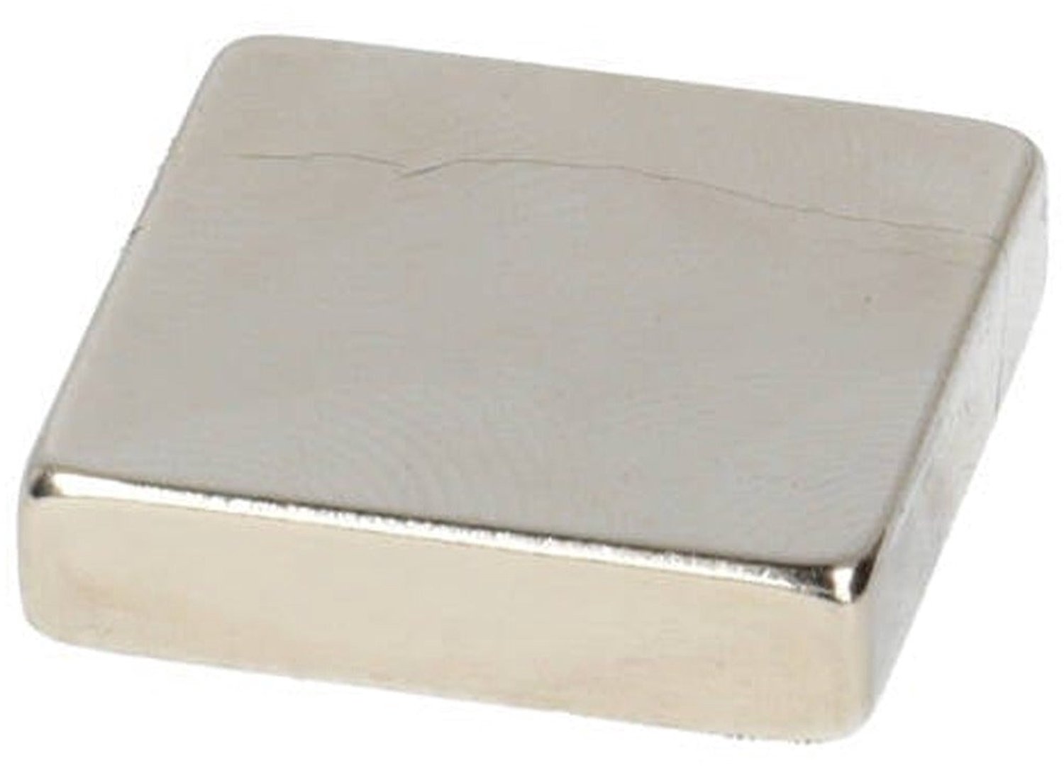 Neodymium Blokmagneet 20 x 20 x 3 mm N35 NiCuNi – 4 stuks