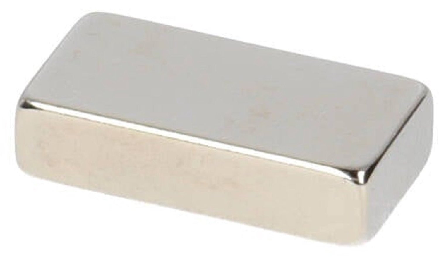 Neodymium Blokmagneet 20 x 10 x 5 mm N45 NiCuNi – 8 stuks