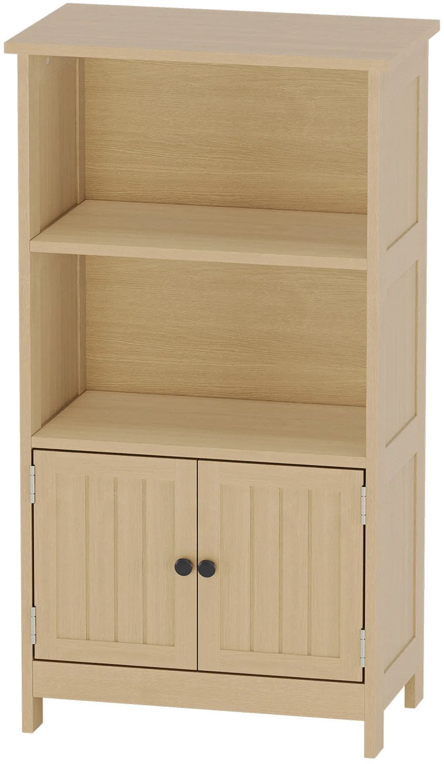 Gudalio Kast - Badkamerkast - Opbergkast - Badkamermeubel - Deuren - Open Vak - Modern - 93 x 51 x 29 cm - Hout - Bruin