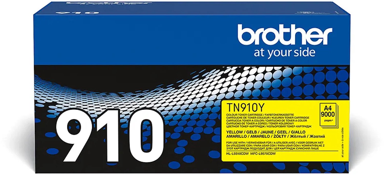 Brother TN-910Y Tonercartridge Geel