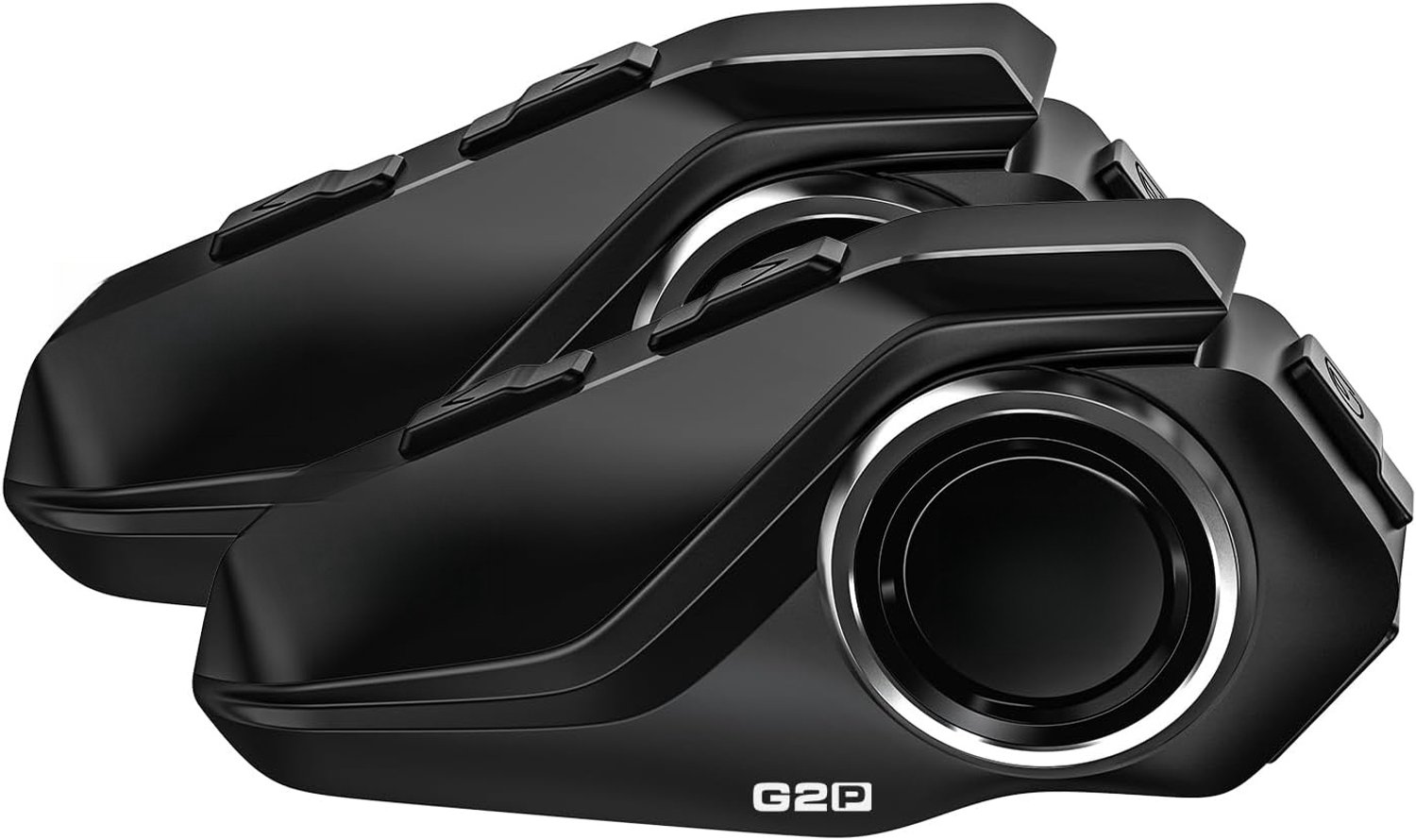 QEVA Motorhelm Headset - Helm Bluetooth - Motorhelm Communicatie - Zwart - 10cm x 4cm x 2cm