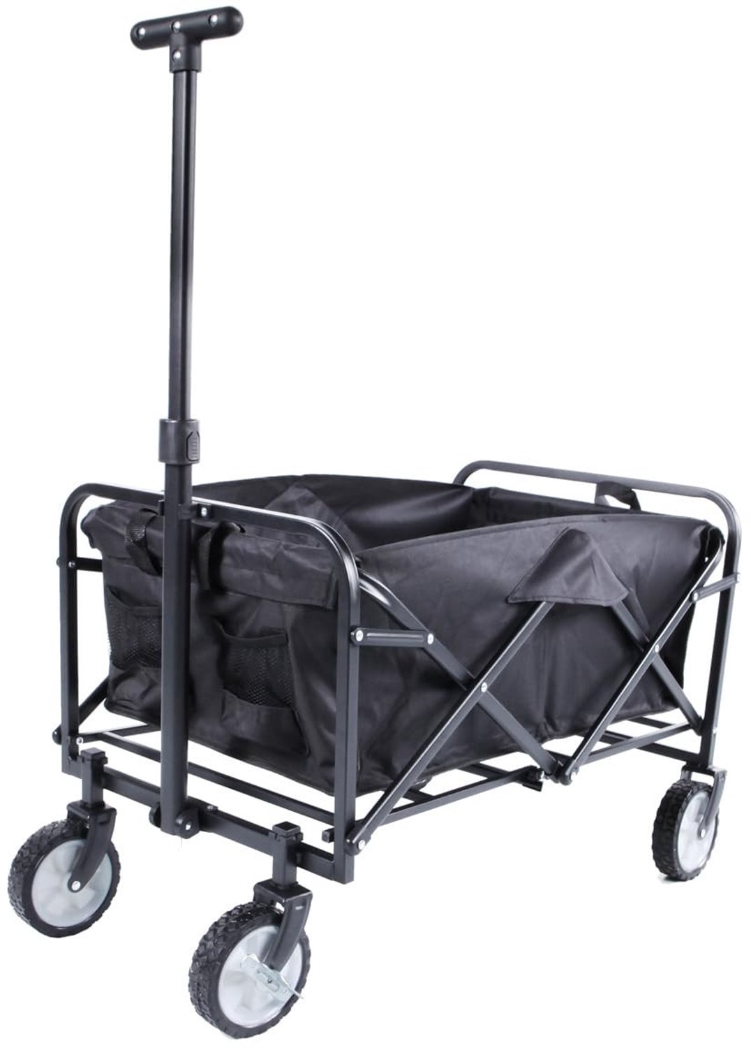 Vouwbare Transportwagen - Stalen Frame tot 80 kg - Zwart