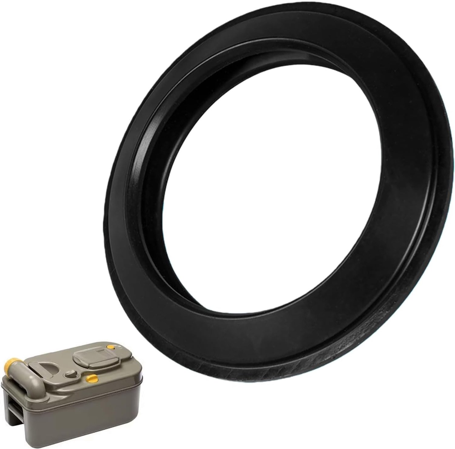 Toiletbril Motorhome met Siliconen Glijafdichting, Waterdichte Lipafdichting en Vervangingsafdichting voor Campingtoiletten, Caravans en Kampeerauto's