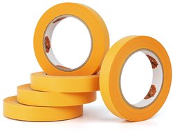 TAPEBEAR Goudband Schilderijntape 19mm x 50m - 5 Rollen