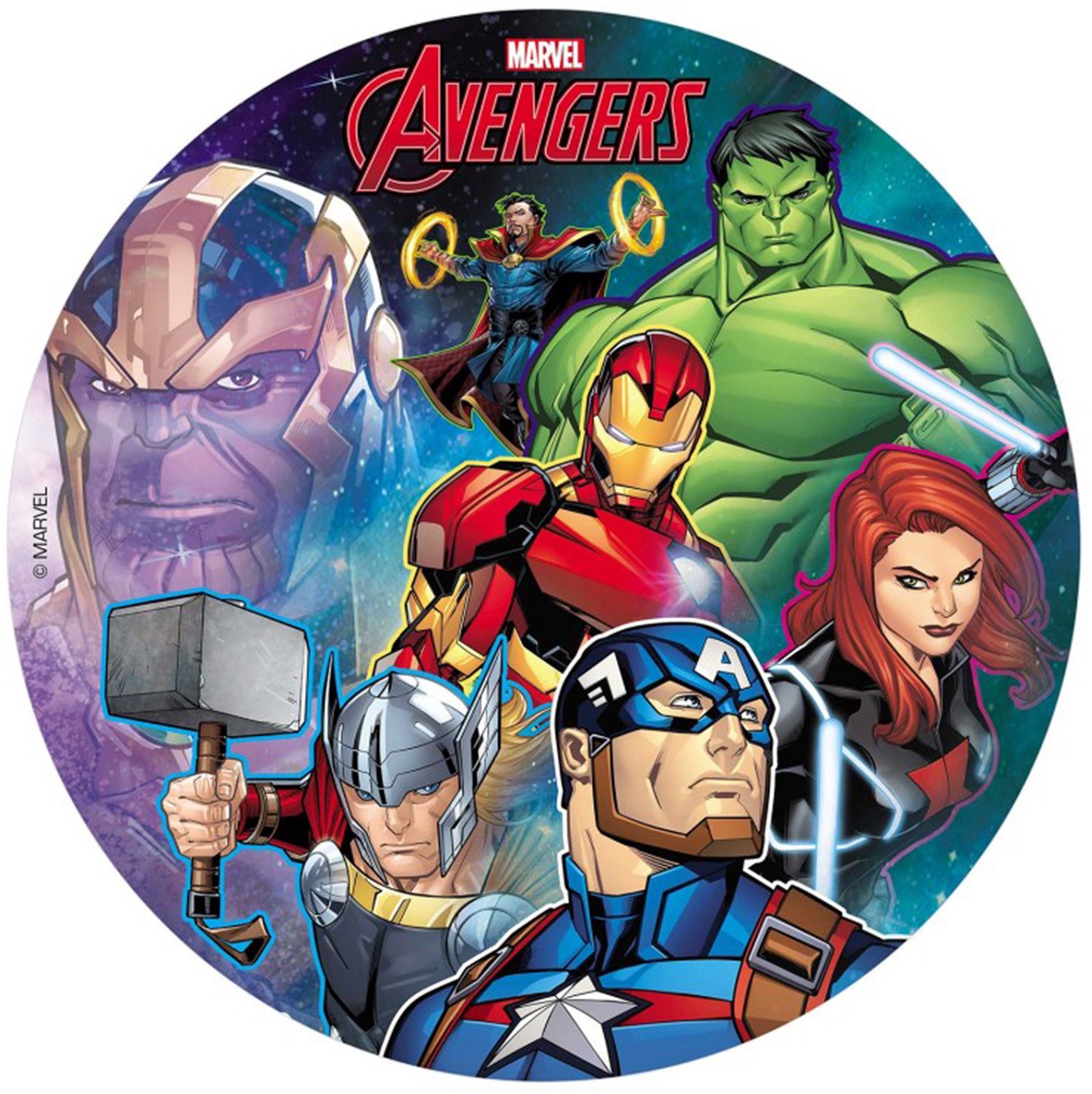 DEKORA - Avengers eetbare ouwel schijf