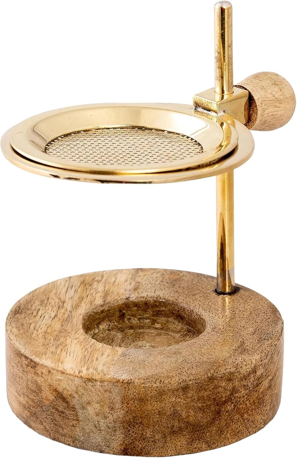 Merkloos Goudkleurige Rookwaren Brander, 12.5 cm, Verstelbaar