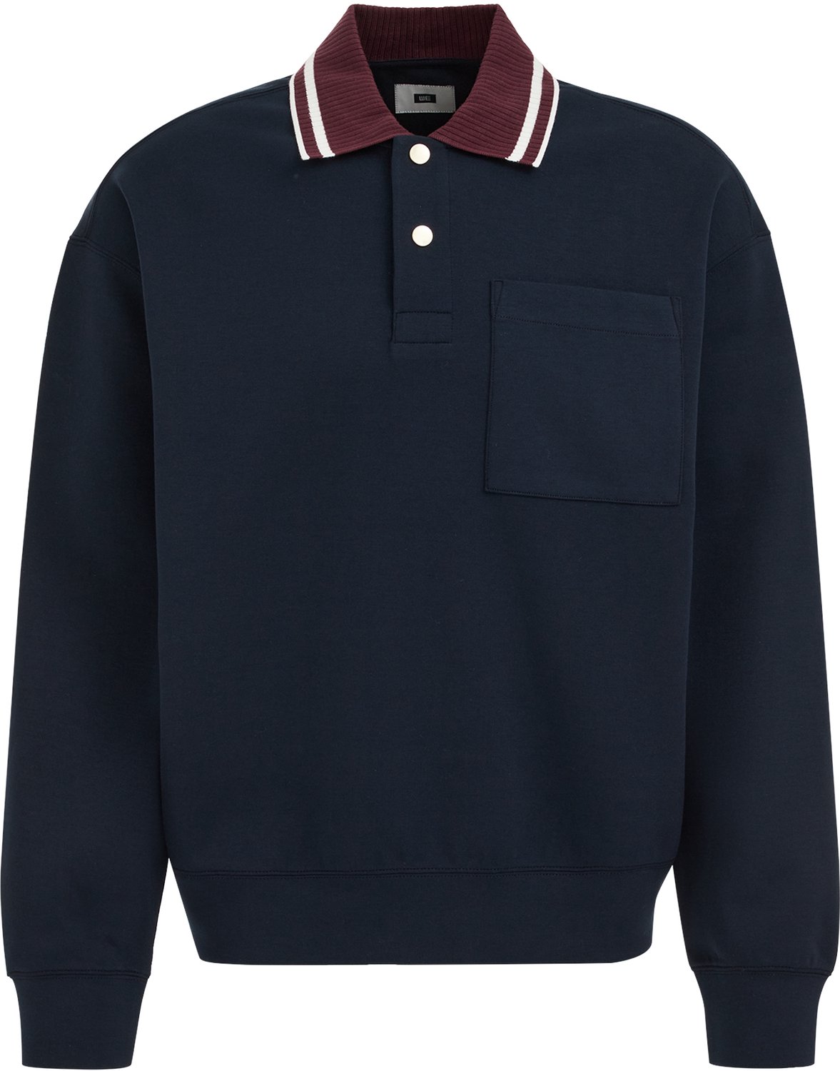 WE Fashion Heren relaxed fit polo trui