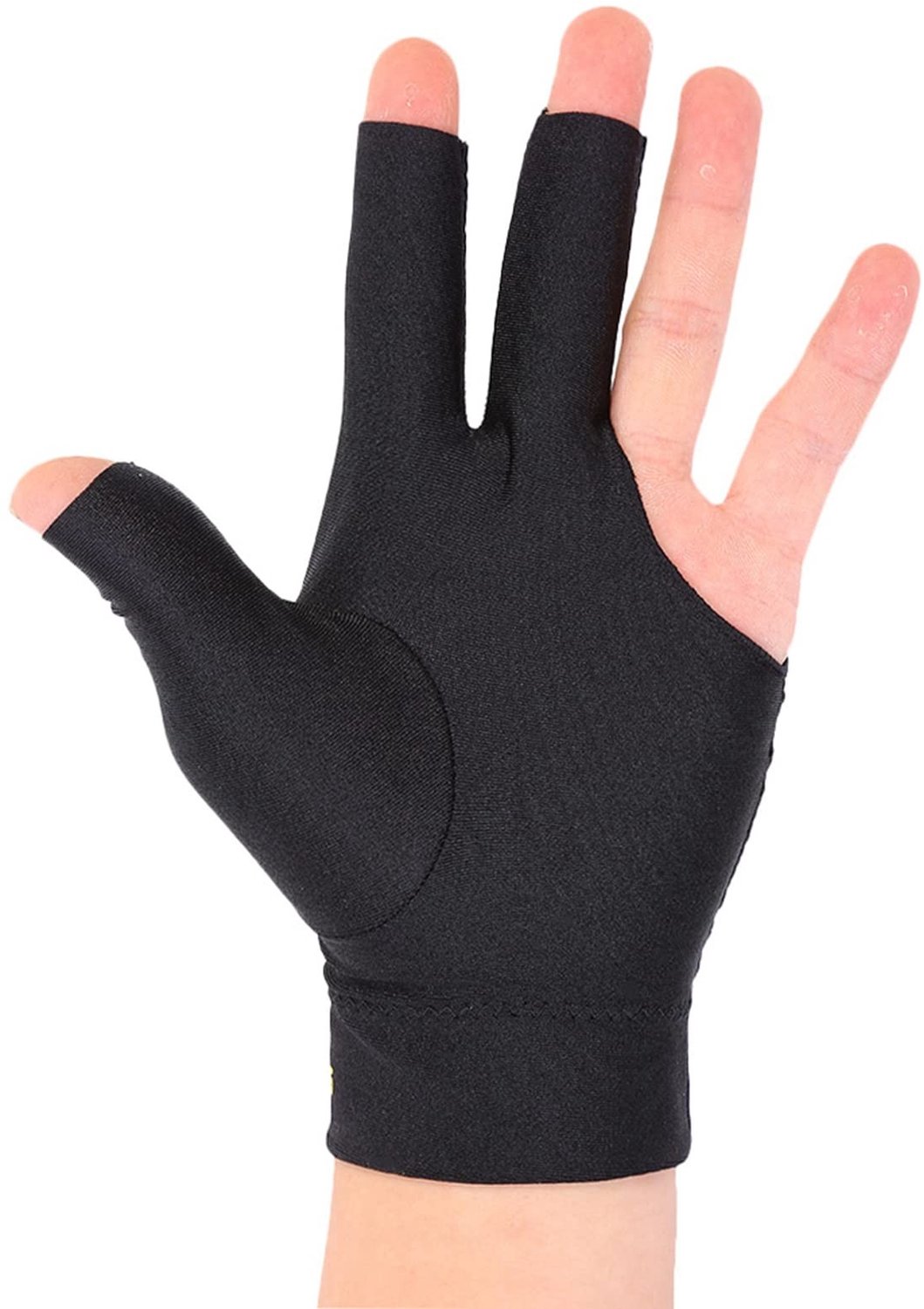 Biljarthandschoen Linkshandige - 3 Vingers - Elastisch Spandex - Open Vingertoppen - Comfortabel - Betere Grip - Biljarthandschoenen