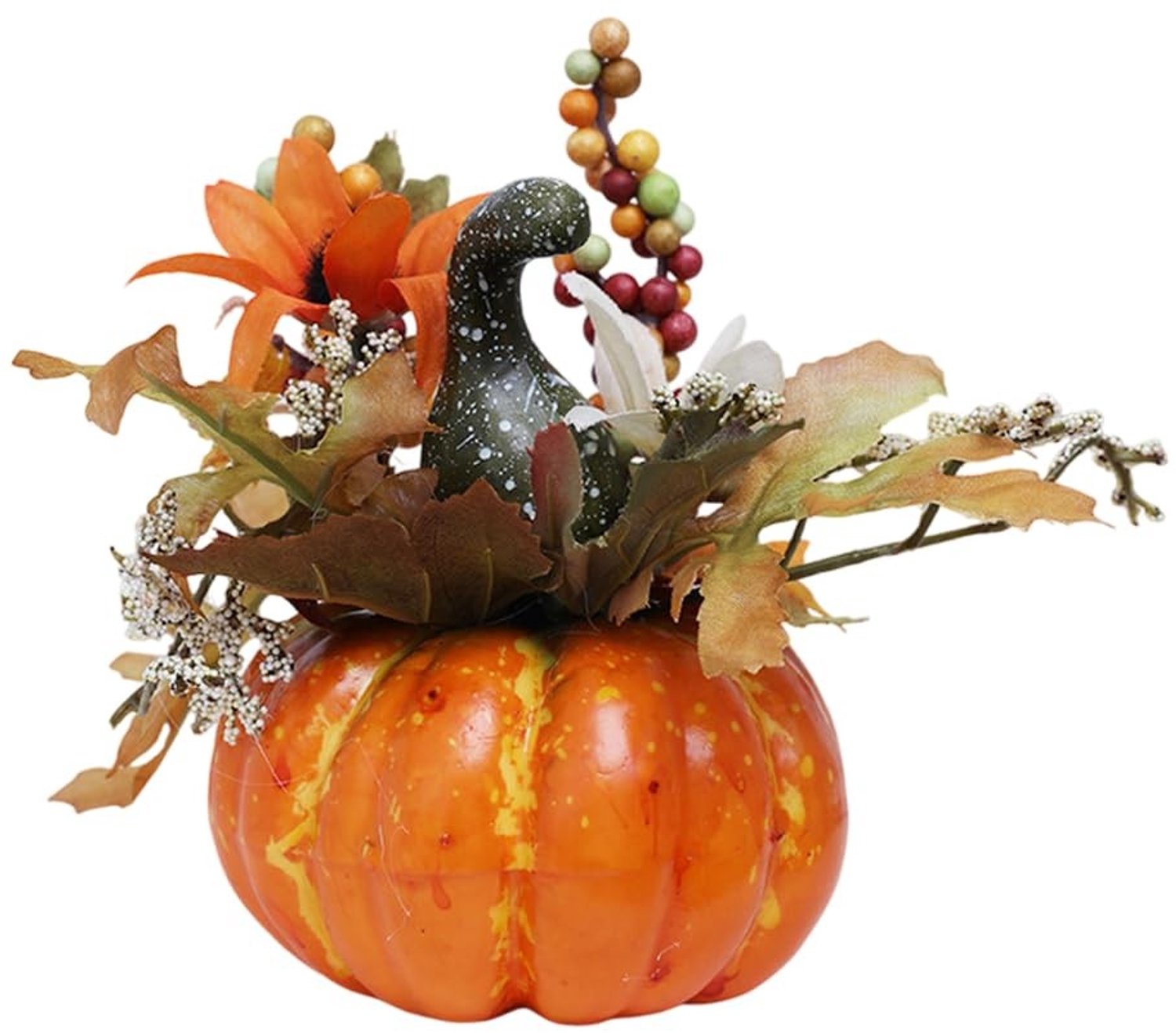 Herfst Tafeldecoratie met Pompoenen en Esdoornbladeren