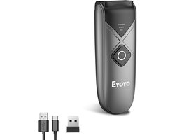 Draadloze Mini Barcode Scanner voor 1D en 2D Codes met USB en Bluetooth Verbinding, Ideaal voor Winkels en Voorraadbeheer