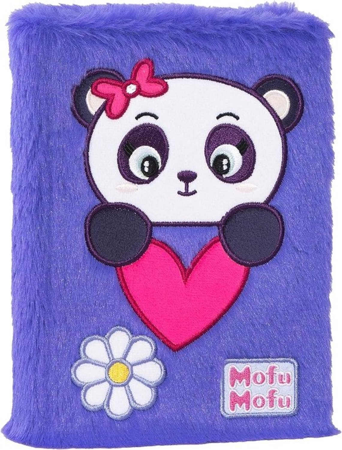 Schoolagenda - Agenda en dagboek - School organiseren - Pluche omslag - 17.8 x 13 x 3 cm - Panda