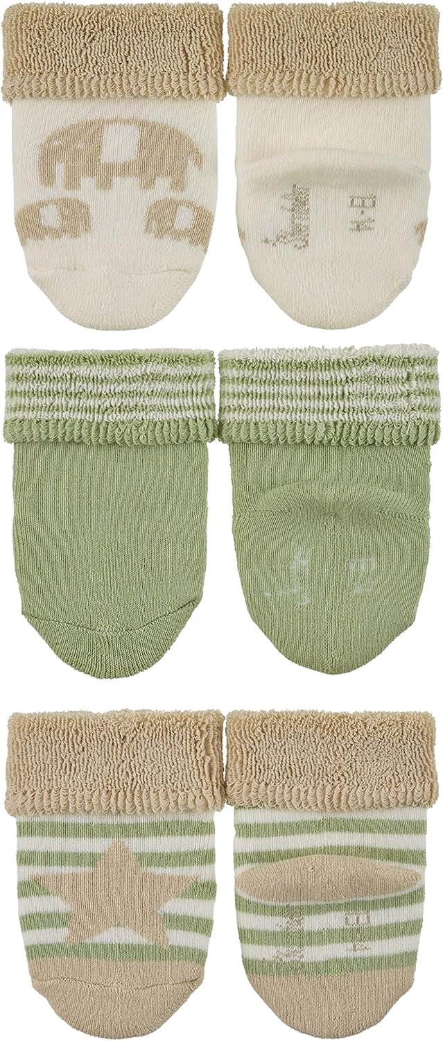 Merkloze Baby Sokken met Olifantjes - 3 Paar