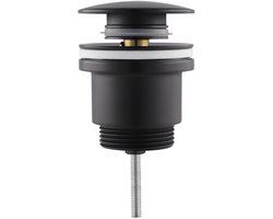 Clickwaste Afvoerplug - Lonis Clis - Messing - Mat Zwart