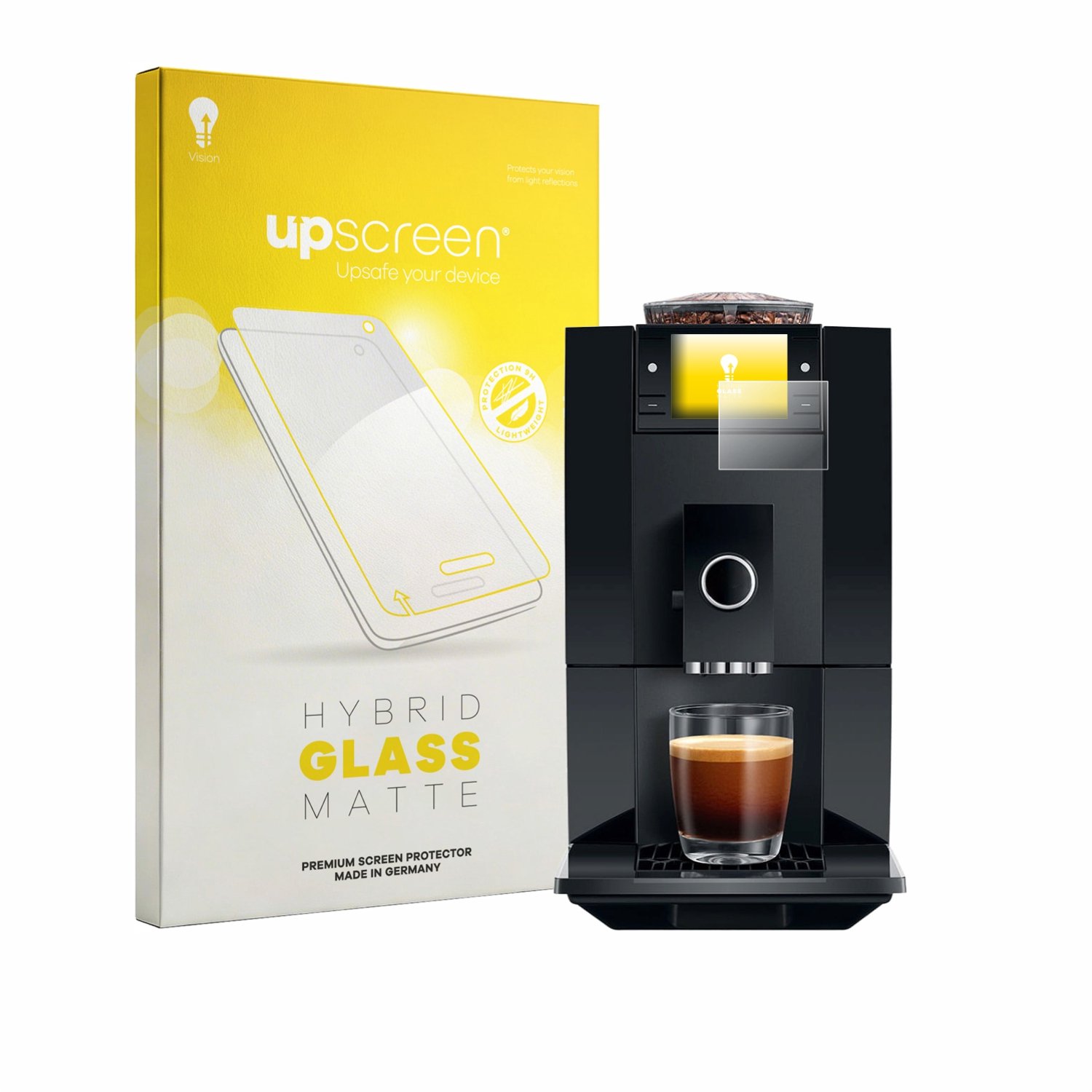 upscreen - Screenprotector voor Jura A8 - Folie Beschermfolie Beschermglas matte
