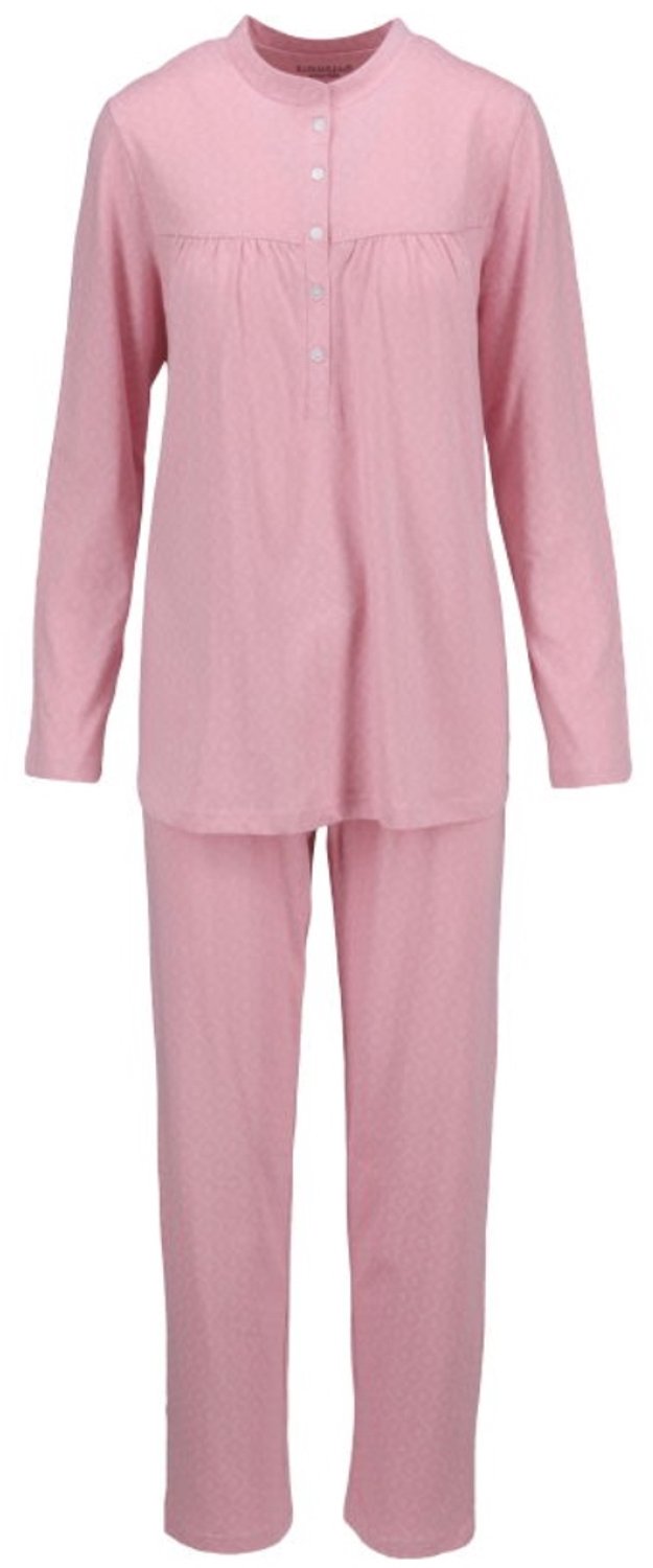 Ringella Katoenen dames pyjama donkerroze Ringella - Roze - Maat - 48