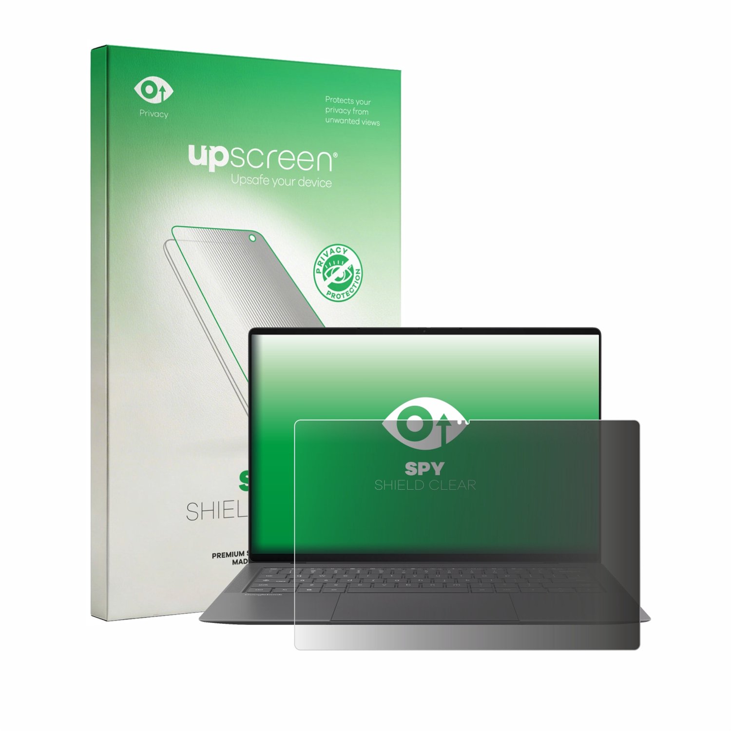 upscreen - privacy screenprotector voor Asus Googlebook 14 - Folie Beschermfolie Blauwlichtfilter