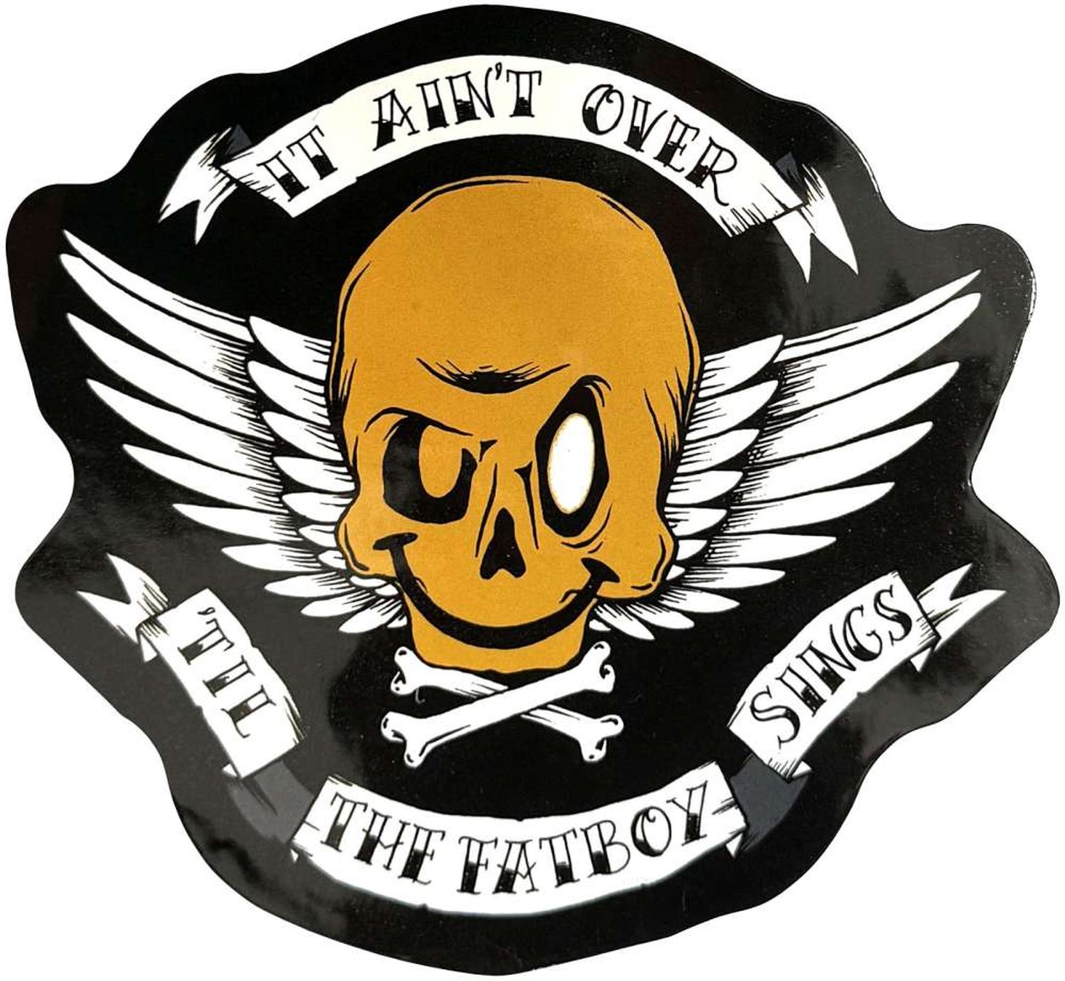 Fatboy Slim - Skull Sticker - Zwart/Multicolours