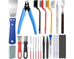 37-delige set 3D printer accessoires, inclusief deburring tools, reinigingsnaalden, spatula en staalborstel voor optimale 3D-printresultaten