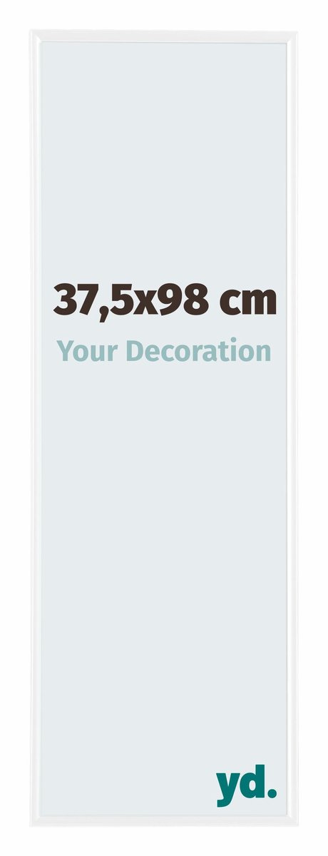 yd. Your Decoration - Fotolijst 37,5x98 cm - Kunststof - Wit Hoogglans - Evry