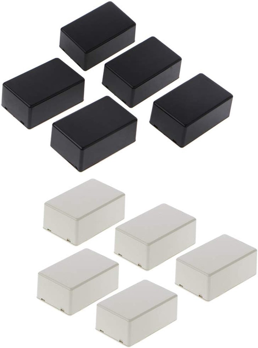 5 stuks Plastic Elektronische Project Case Instrument Case DIY Case 70x45x30mm - Zwart