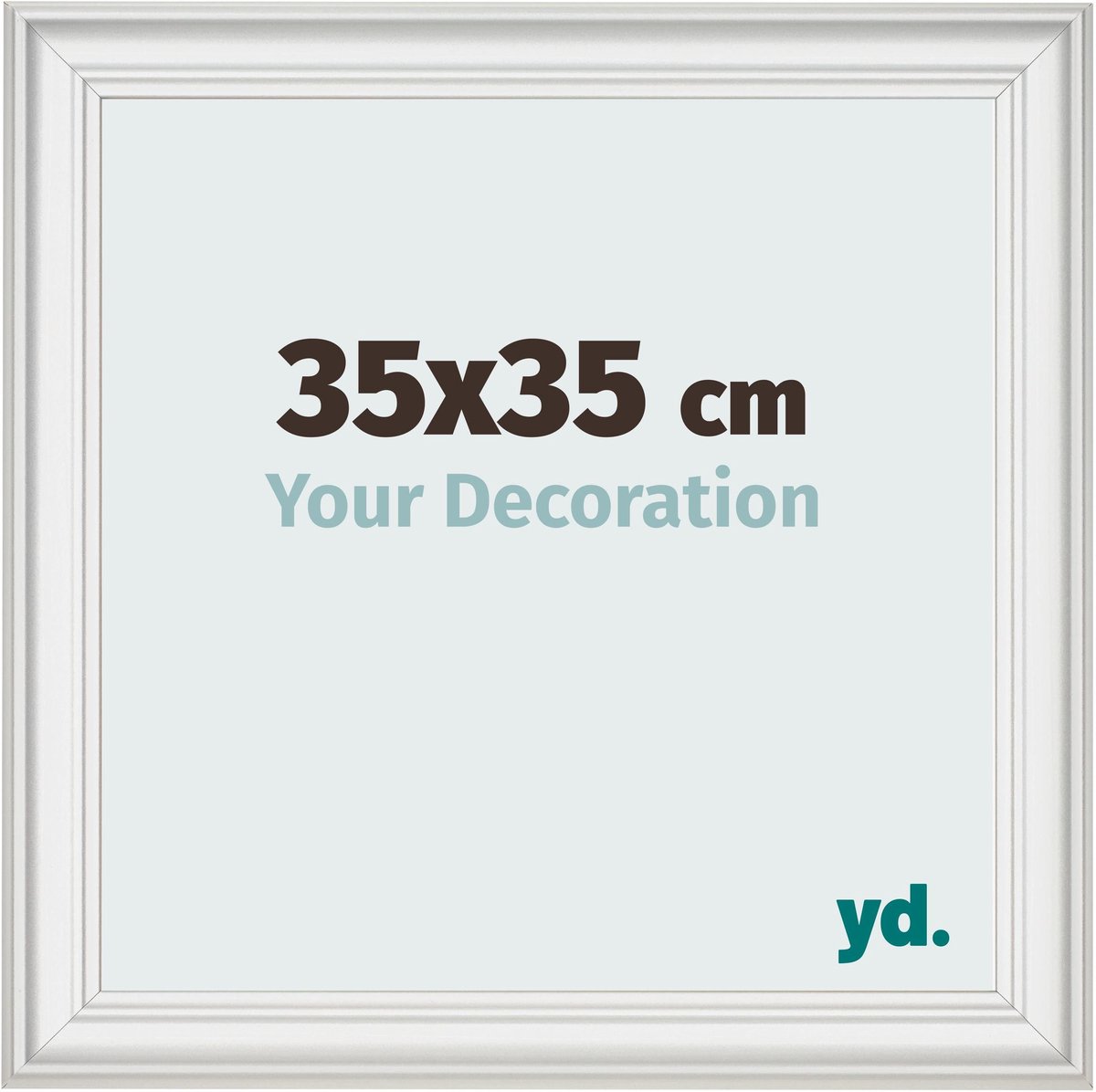 yd. Your Decoration - Fotolijst 35x35 cm - MDF - Wit Geveegd - Lazio