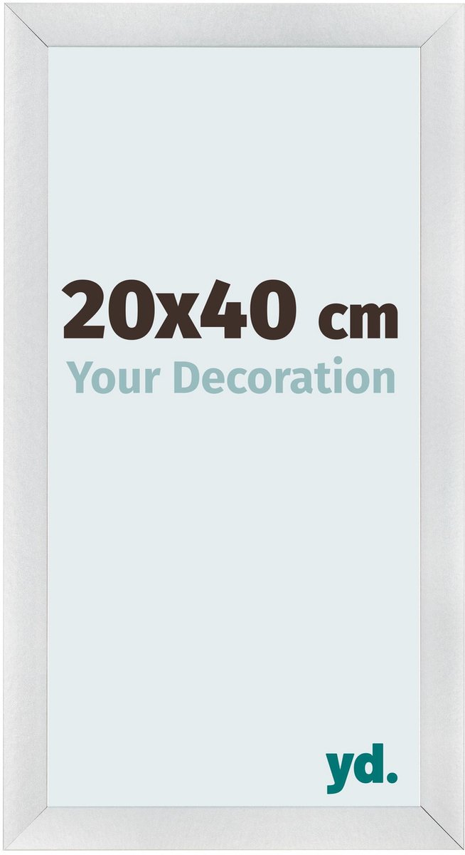 yd. Your Decoration - Fotolijst 20x40 cm - MDF - Zilver Mat - Pisa