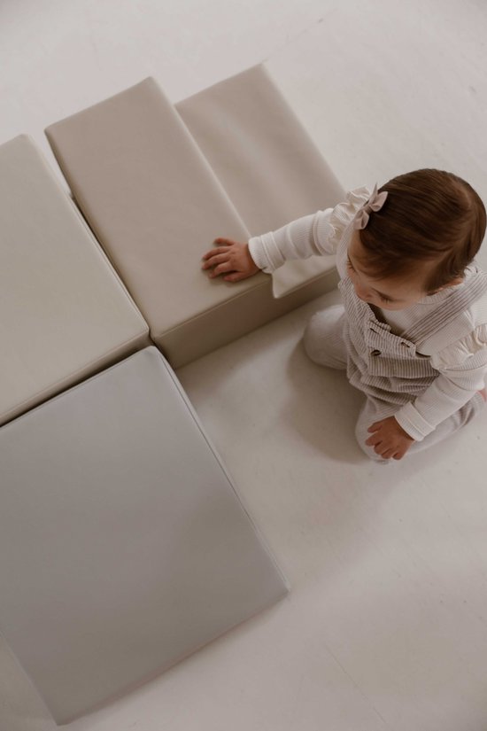 HENVAE® Baby Foam Blokken 5-delig Speelset – Klimblokken Baby – Zacht Speelgoed 6 maanden+ – Montessori Speelgoed – Baby Blokken – Sensorisch Speelgoed – Speelblokken – Educatief Speelgoed — afbeelding 3