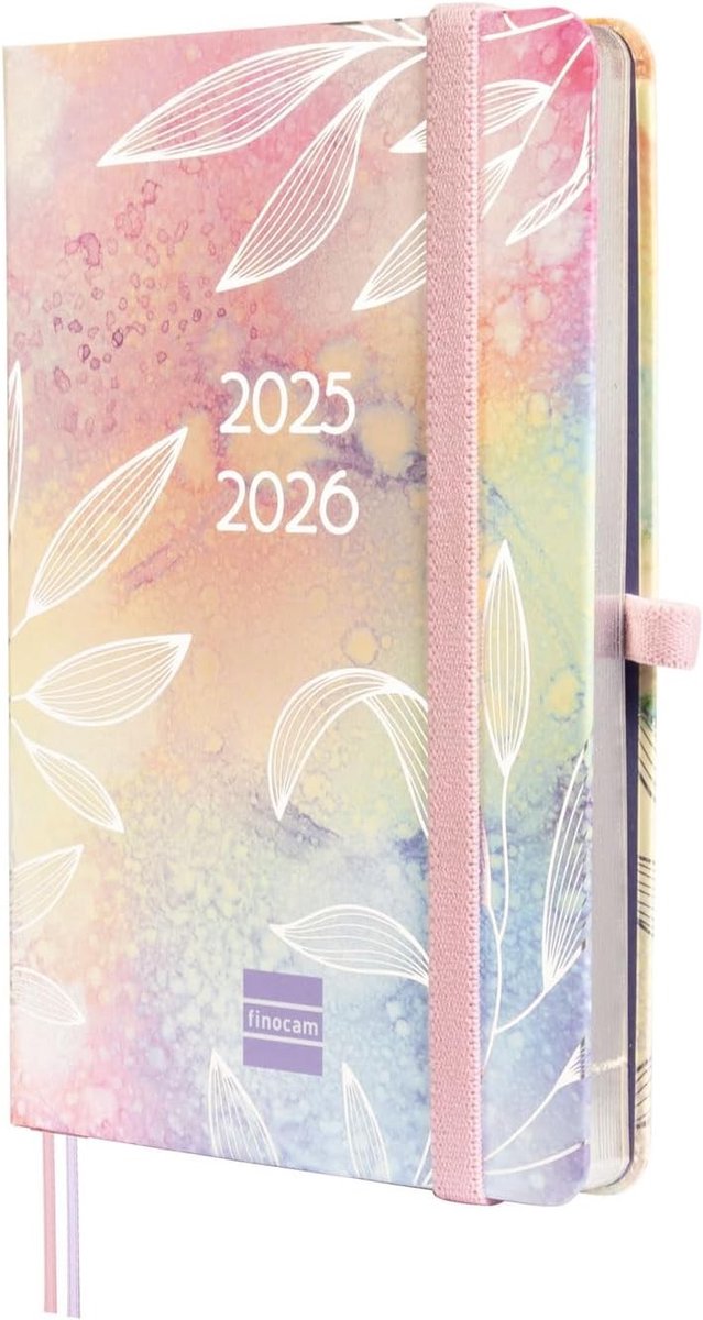 Schoolagenda 2026 2027 meisje - Horizontale weekweergave - 18 maanden juli 2025 tot december 2026 - Kartonnen kaft met coating - Praktische planner voor dagelijkse organisatie